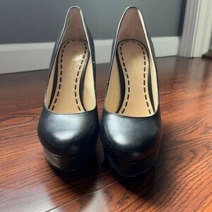 Enzo Angiolini Black Platform Pump Heels